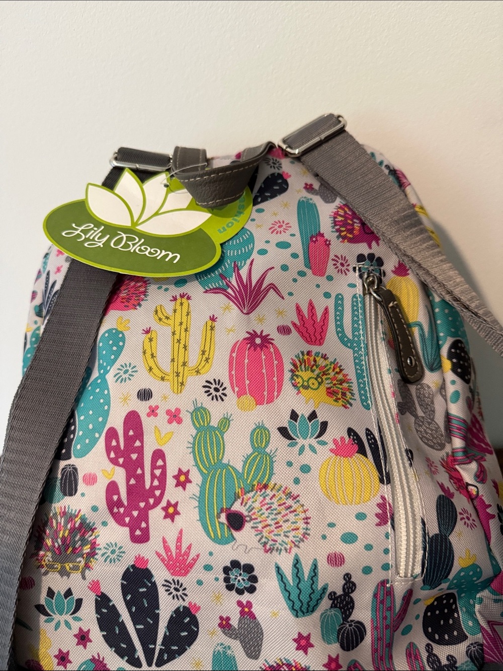 Lily Bloom Cactus Critter Print Colorful Hedgehog Mini Backpack New NWT - Picture 6 of 14